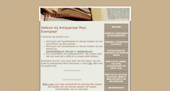 Desktop Screenshot of mooiexemplaar.nl
